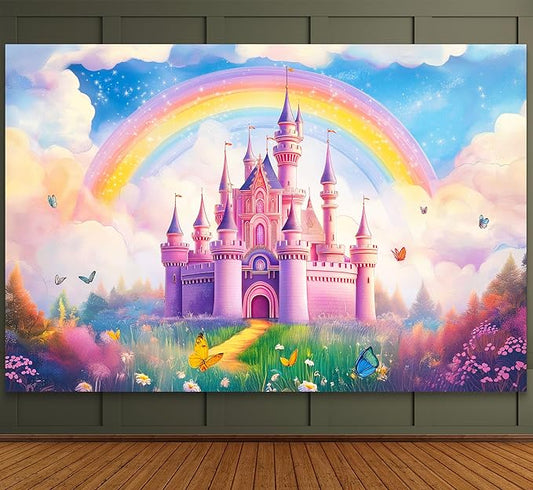 Princess Birthday Party Decorations Princess Backdrop for Girls
