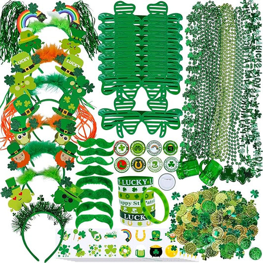Bulk St Patrick's Day Novelty Jewelry Assortment St Pat's Party
