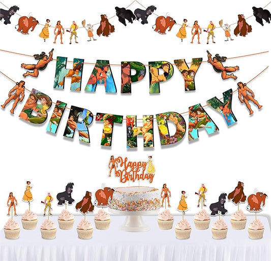 Tarzn Theme Birthday Party Supplies Jungle Safari Adventure