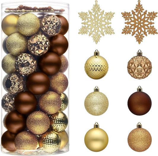 Valery Madelyn Christmas Tree Decorations Ornament Set, 50ct 2 Inches