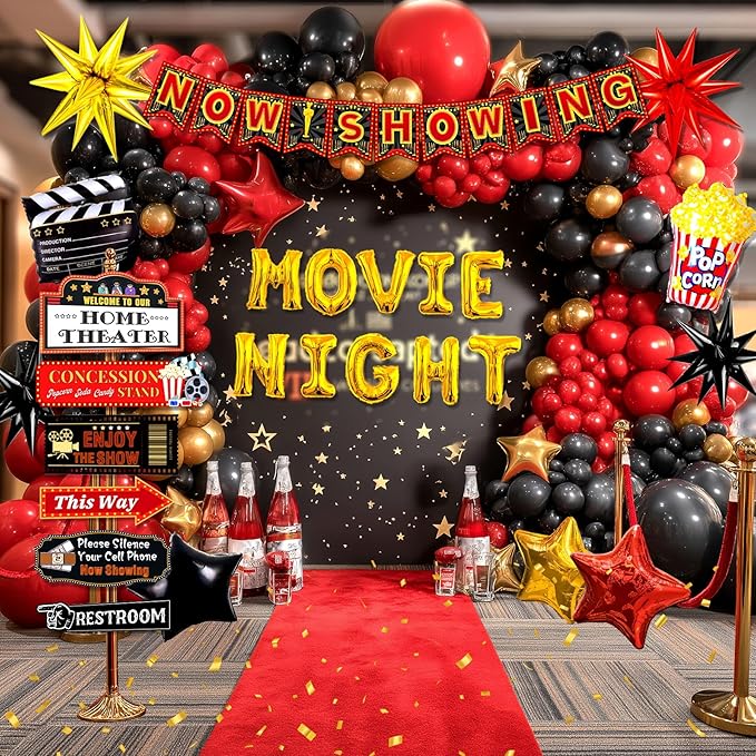 150pcs Movie Night Decorations Movie Themed Party Decorations Movie