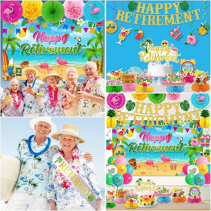 Beach Retirement Party Decorations Aloha Party Decorations includes