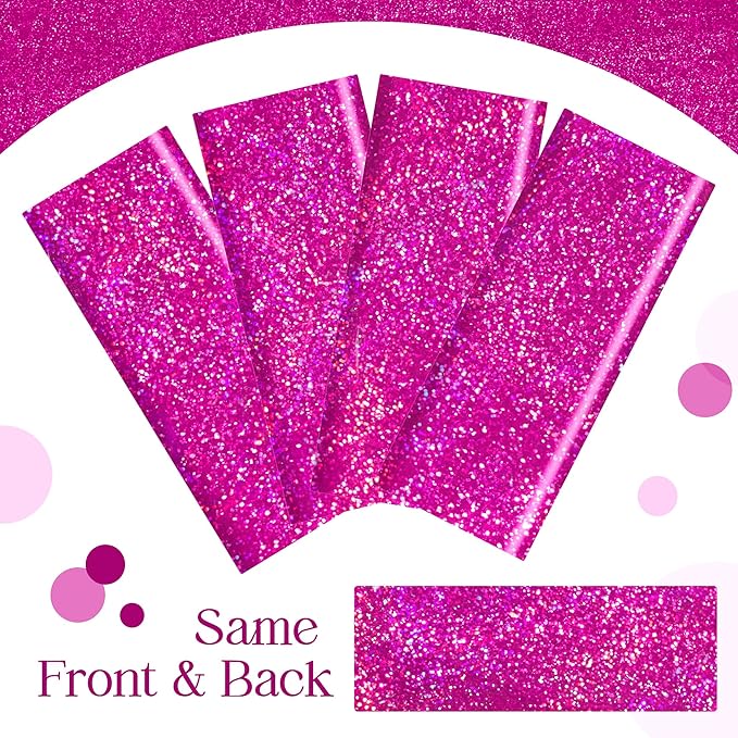 Just Shimmer 1 Pcs Fuchsia Hot Pink Holographic Tablecloths 40" x
