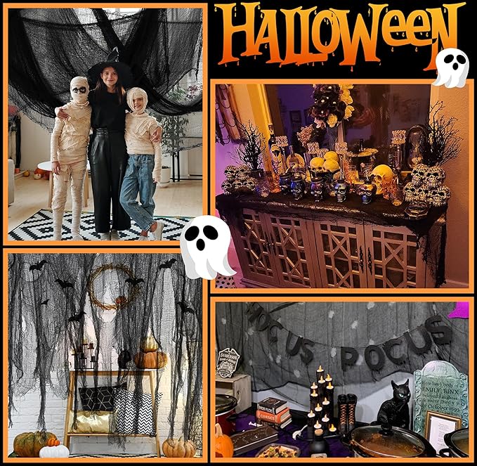 197" x 85" Halloween Creepy Cloth - Halloween Spooky Fabric Cloth