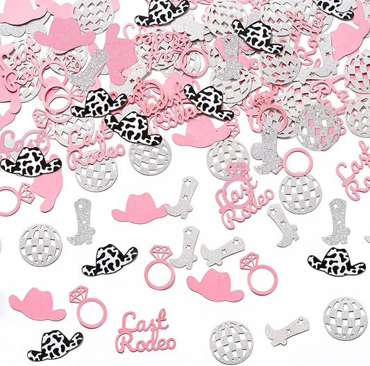 BeYumi Cowgirl Bachelorette Table Decor - 300Pcs Western Cowgirl