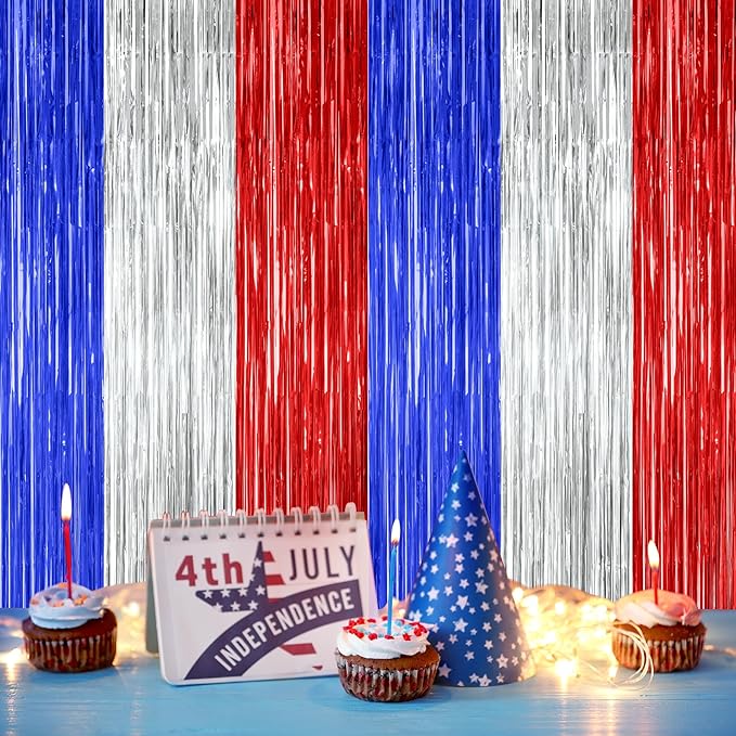 2 Pack 4th of July Decorations, 3.28 FT x 7.05 FT 250 Anniversary