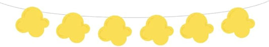 4.25 Tall Popcorn Garland Popcorn Banner Movie Party Garland Movie