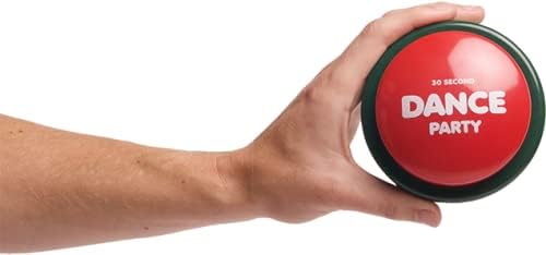 30 Second Dance Party Button with 5 Songs, Instant Fun, Gag Gift for