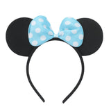 YOVECATHOU 24 Pcs Mouse Costume Deluxe Fabric Ears Headband White