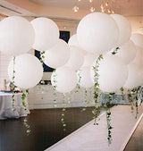 5PCS Big White Balloons Giant 36 Inch Large White Balloon Jumbo