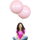 24 Inch Latex Round Balloons 5 Pack Light Pink Thick Big Balloons for