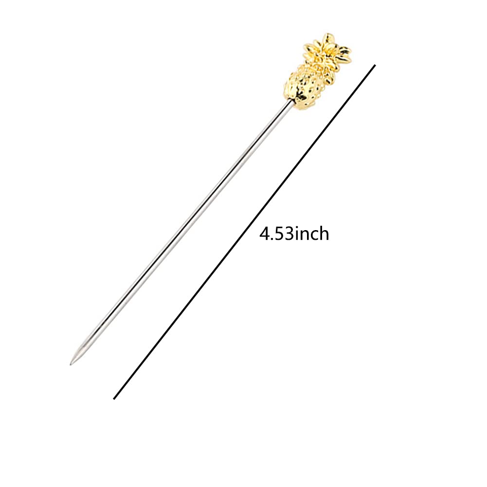 RR-RUOSHUI Pineapple Cocktail Picks Martini Picks for Appetizer