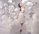 5PCS Big White Balloons Giant 36 Inch Large White Balloon Jumbo