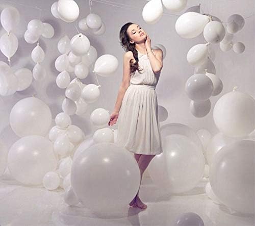 5PCS Big White Balloons Giant 36 Inch Large White Balloon Jumbo