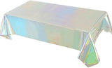 2 Packaging Iridescence Plastic Tablecloth, 54 inch x108 inch