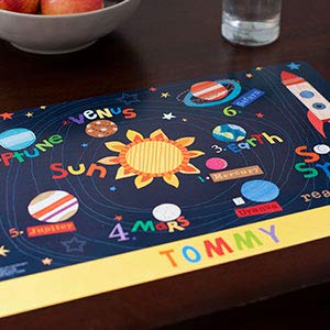 Personalized Placemat for Kids, Outer Space - I See Me!