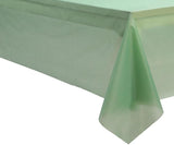 2 Packaging Grass Green Plastic Tablecloth, 54 inch x108 inch