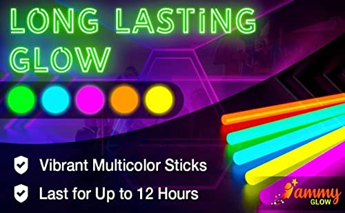 410 Pcs Glow Sticks Bulk, Glow in The Dark Party Supplies, 12 Hours