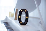 Foaky Black Light Up Numbers,Black and Gold Party Decorations,Marquee