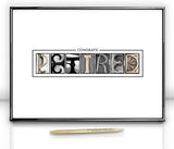 Framed Retirement Decorations Guest Book for Men 12 x16 Black