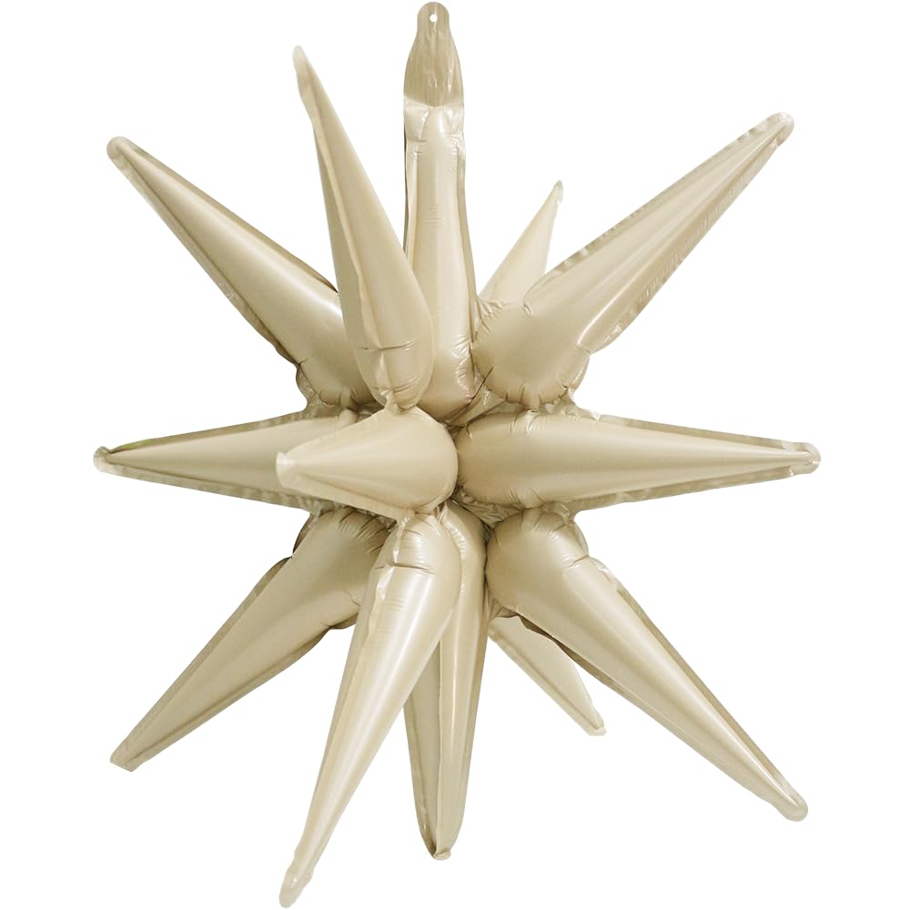 22'' 4D Spiky Star Balloon Magic One-Piece 14-Pointed Star Cone