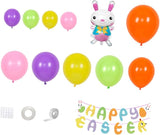 Easter Party Decorations Balloon Set Hanging Bunting and Banner
