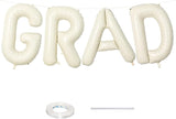 40 Inch Beige GRAD Balloons for Graduation Party Decorations, Large