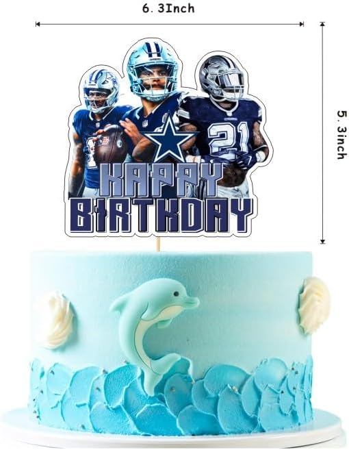 Cowboys Birthday Decorations Football Party Supplies Include Happy