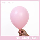 PartyWoo Light Pink Balloons 100 pcs Different Sizes of 36 18 12 10 5