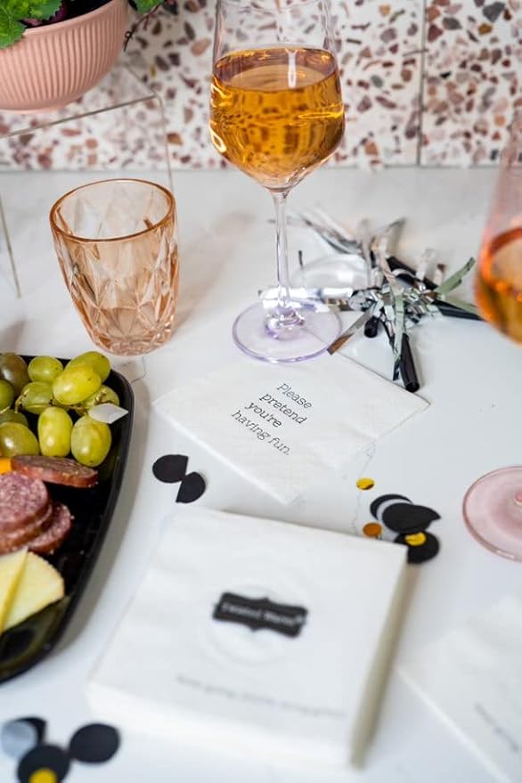 Funny Cocktail Napkins – “Please pretend you’re having fun.” – 20