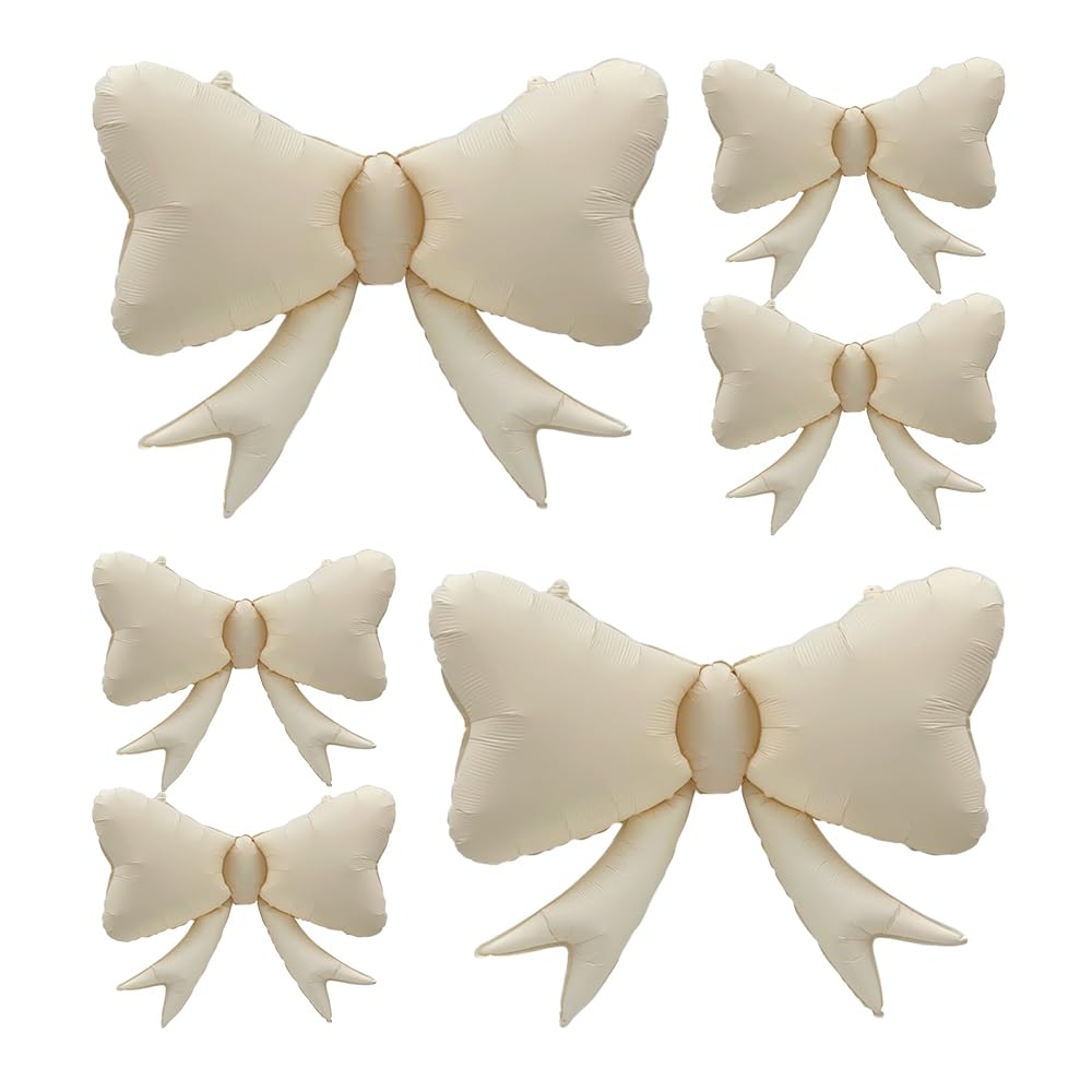 4pcs Jumbo Oversized Ribbon Balloons Coquette Bow Balloons Bow Pa Maca