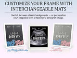Gender Reveal Voting Board Game Wooden Frame Keepsake Baby Reveal