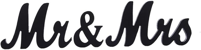 Mr and Mrs Sign Wedding Sweetheart Table Decorations Mr and Mrs