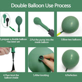 Sage Green Peach Balloon Arch, Double Stuffed Dusty Green Pastel