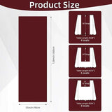 Keketoarrange Burgundy Table Runner Red Table Runner Cheesecloth