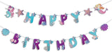 Mermaid Happy Birthday Banner Little Mermaid Theme Birthday