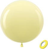 Bezente Pastel Yellow Giant Balloons 36 Inch - 8 Pack Jumbo Yellow