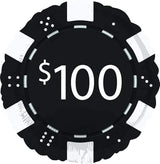 Casino Night Party Poker Chips and Playing Cards Queen Jack Balloon