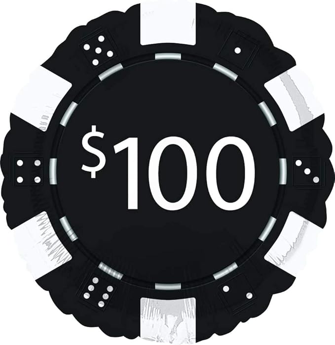 Casino Night Party Poker Chips and Playing Cards Ace King Balloon