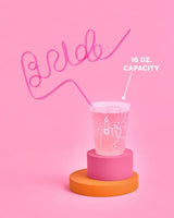 xo Fetti Bachelorette Party Ring Finger Reusable Cups 16 Frost Flex