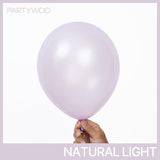 PartyWoo Pearl Lavender Balloons 140pcs Different Sizes Pack of 18 12