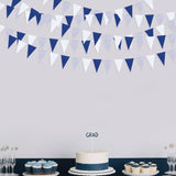 30 Ft Navy Blue White and Silver Party Decorations Royal Blue