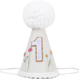 WUTKYAX Wild Flower 1st Birthday Hat - First and Decor for Girls,Our