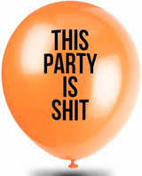 Rude Balloons™ | Funny Abusive Birthday Party Decoration | Pack of 12