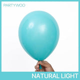 PartyWoo Teal Balloons 100pcs 12 Inch Turquoise Dark Teal Latex