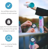 Gender Reveal Powder Smoke Bombs Cannon Poppers | 2 Blue Poppers |