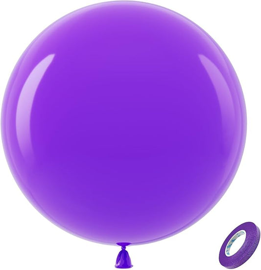 Bezente Purple Giant Balloons 36 Inch - 8 Pack Jumbo Purple Balloons
