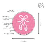 Andaz Press Chocolate Drop Labels Stickers, Birthday, Ballet,