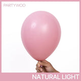 PartyWoo Mauve Balloons 100pcs Different Sizes of 18 12 10 5 Inch