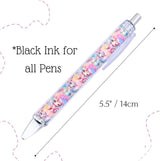 8PC Unicorn Pens Cute Cool Fun Rainbow Glitter Sparkle Animal Pen